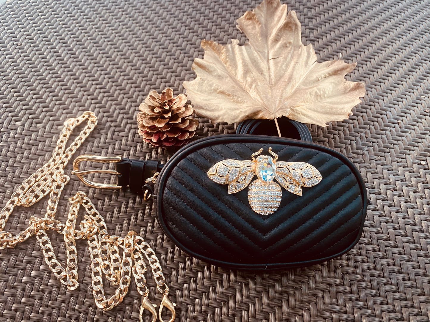 Multitasker- with our signature large Crystal Bee - large