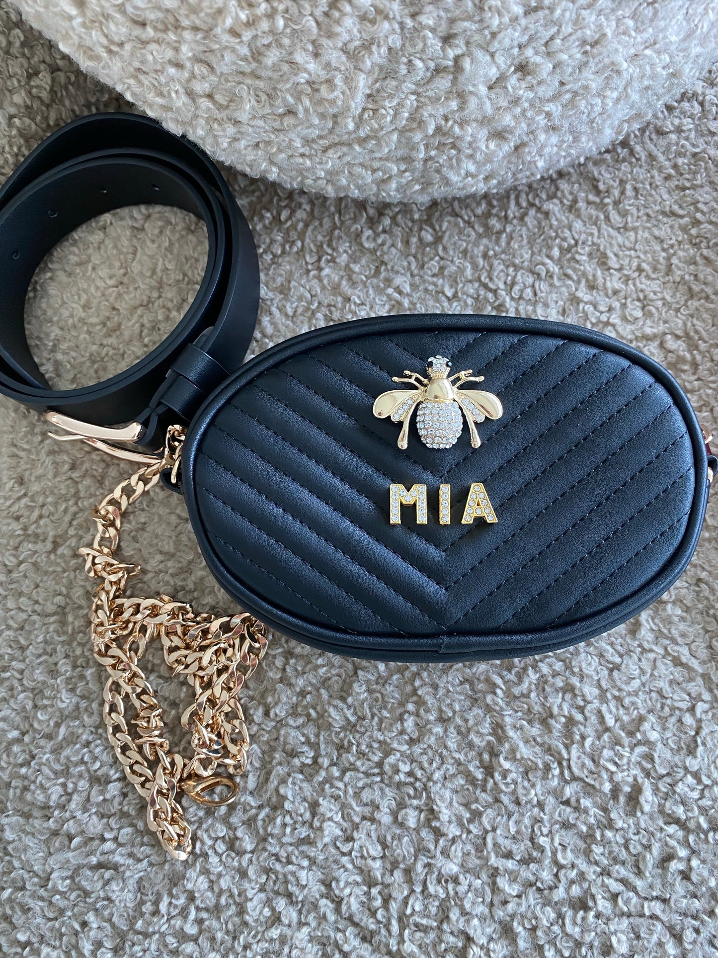 Multitasker - 6 ways to wear belt bag/bag with a choice of bee embellishments