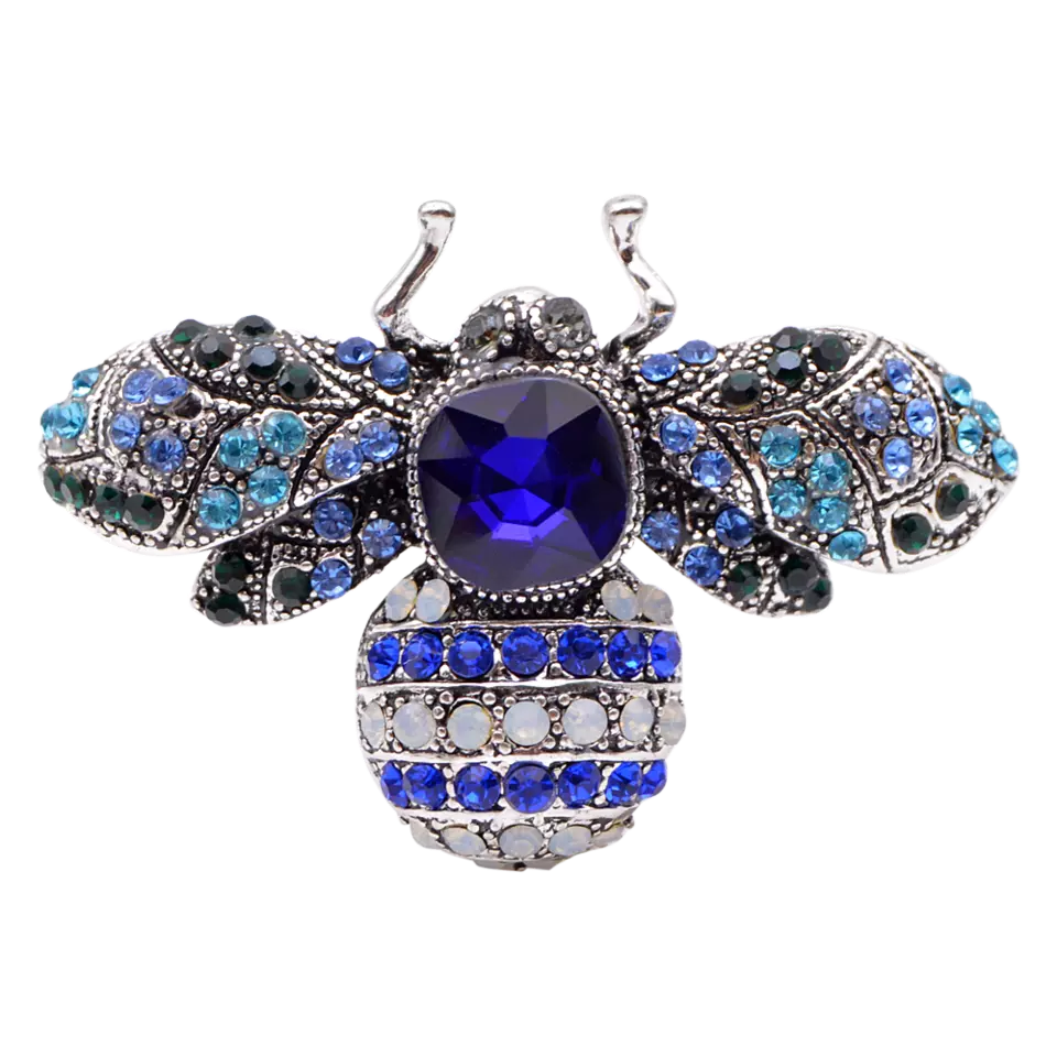 CRYSTAL ENCRUSTED BEE BROOCH (SMALL)