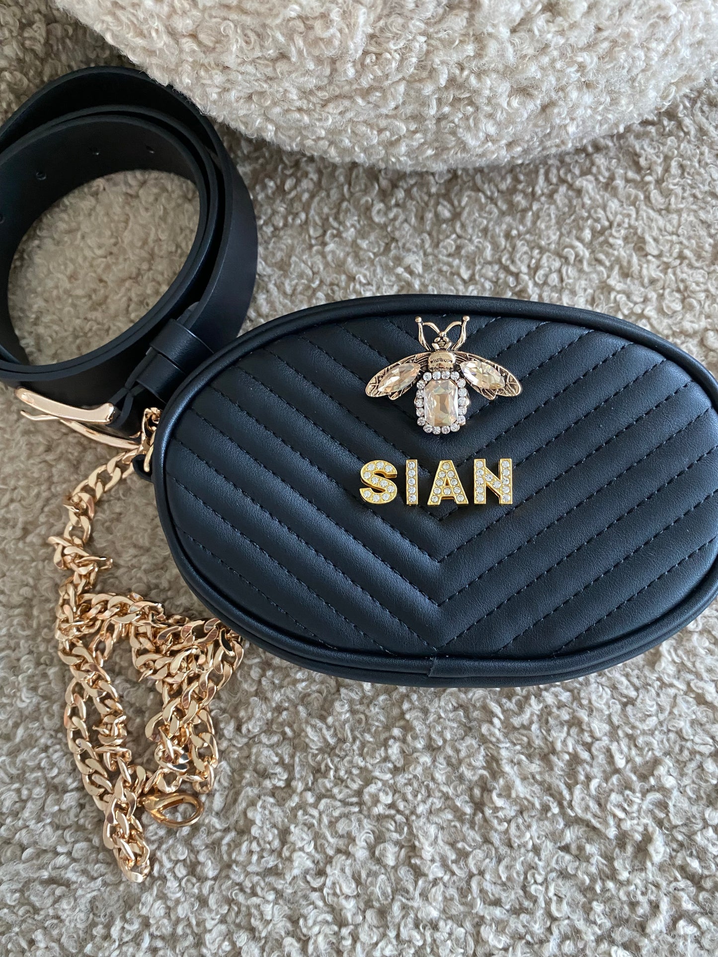 Multitasker - 6 ways to wear belt bag/bag with a choice of bee embellishments