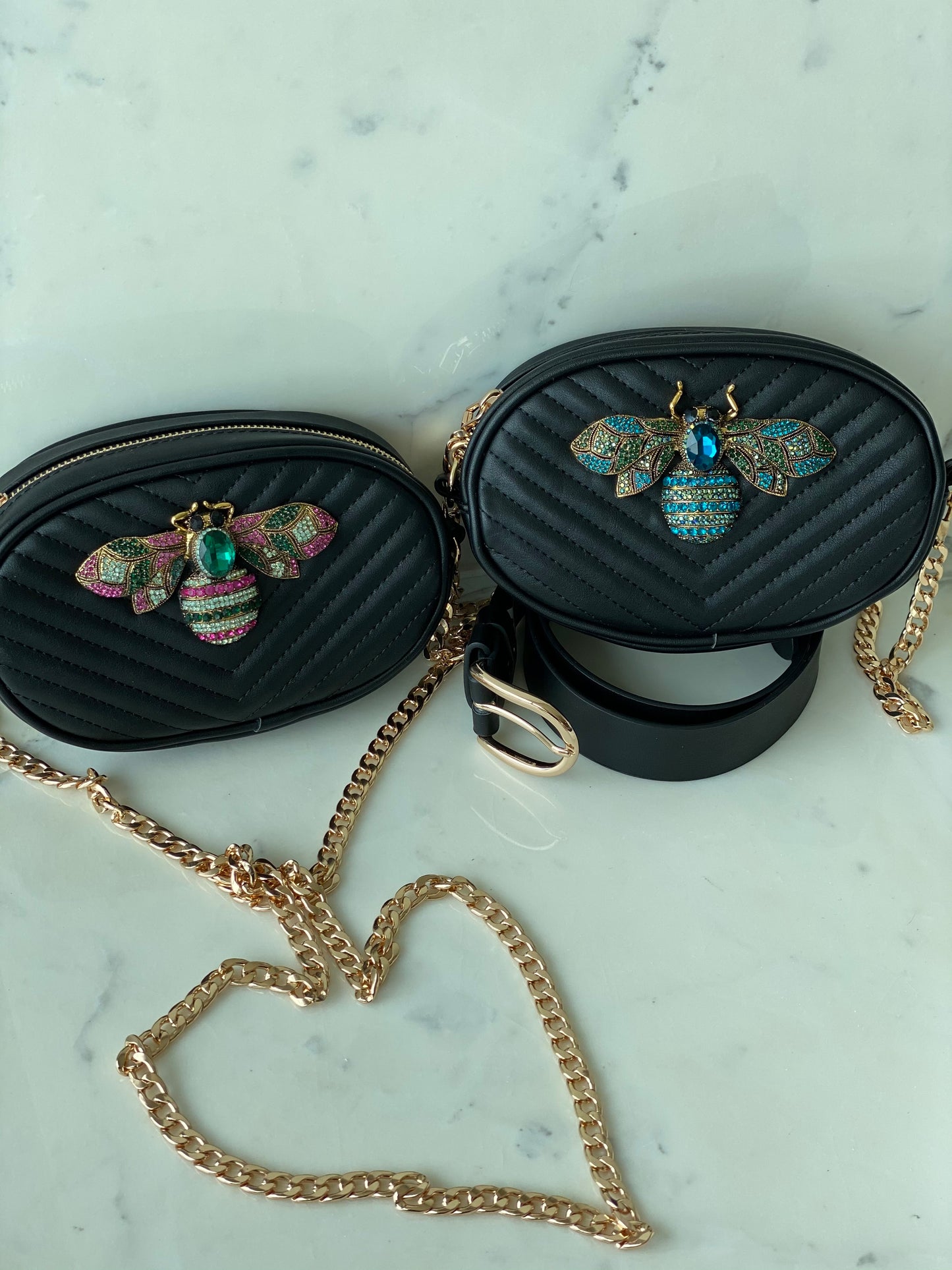 Multitasker- with our signature large Crystal Bee - large