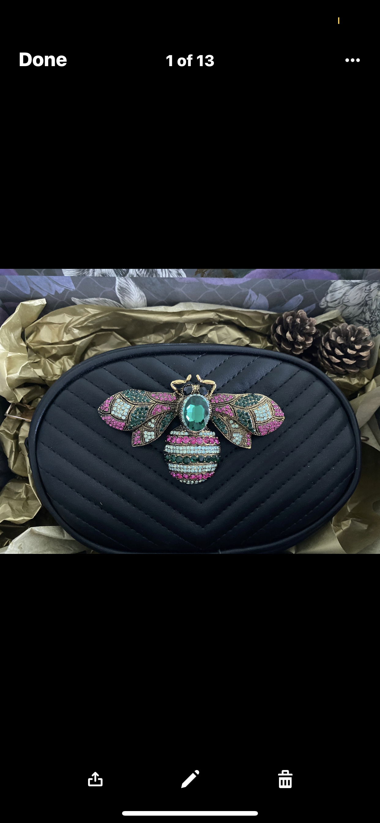 Multitasker- with our signature large Crystal Bee - large