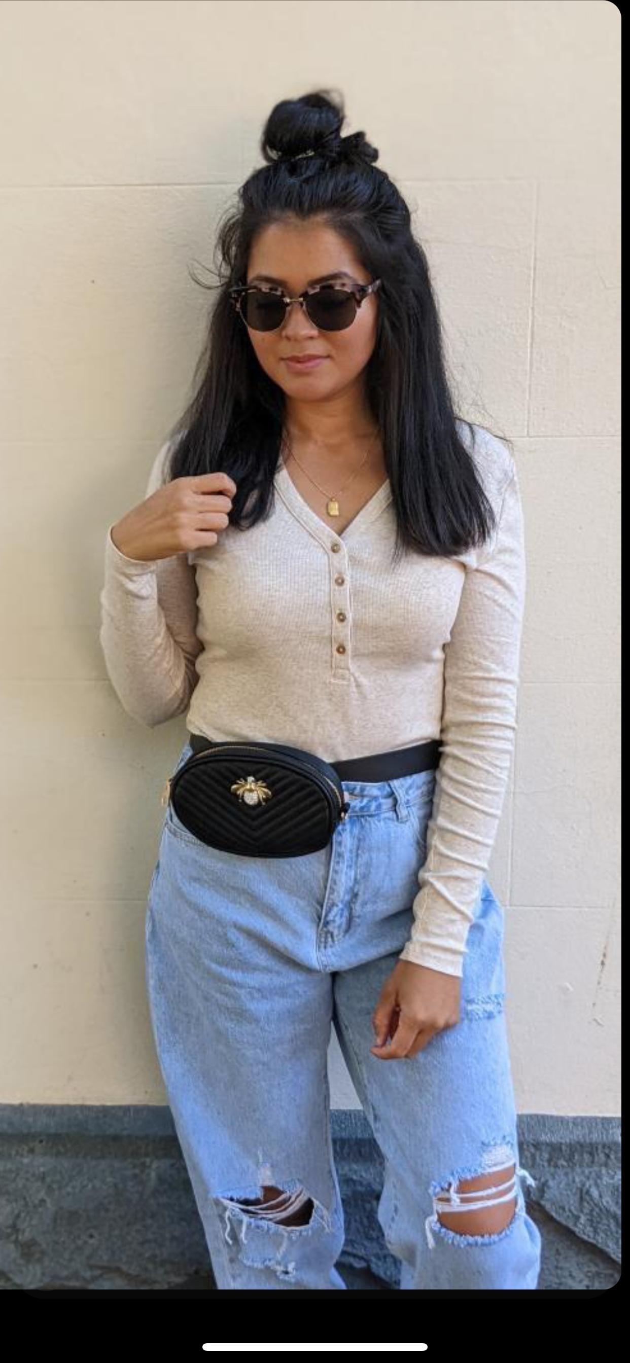 Multitasker - 6 ways to wear belt bag/bag with a choice of bee embellishments