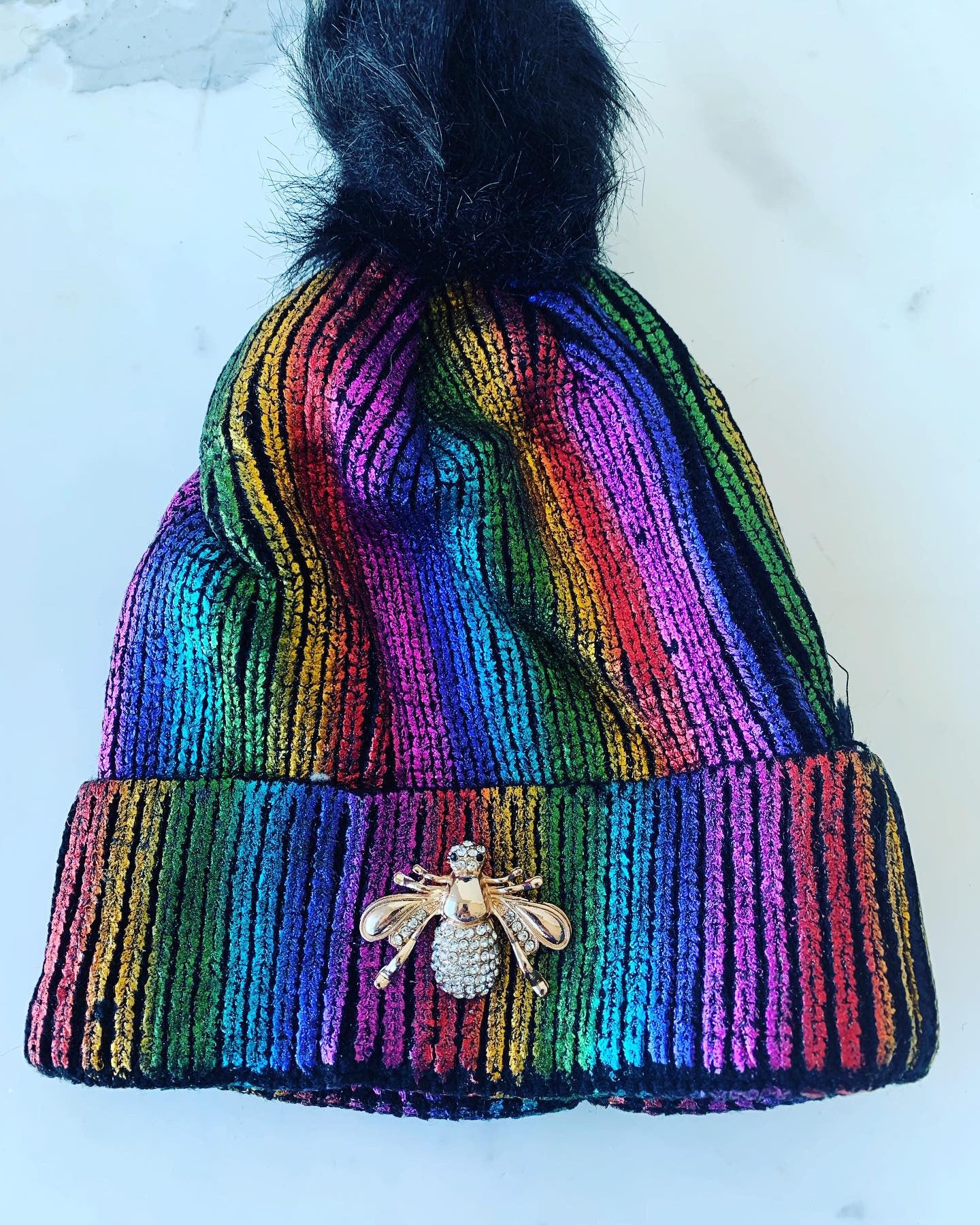 METALLIC BEANIE