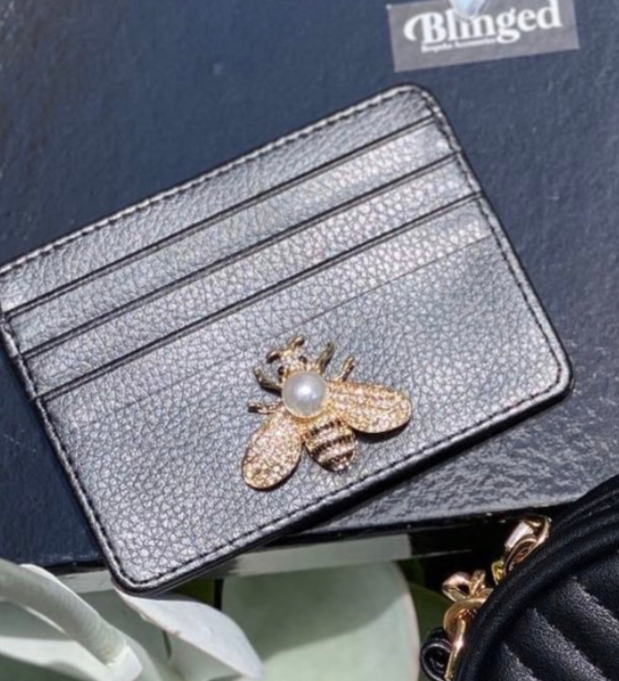 CREDIT CARD HOLDER WITH BLING