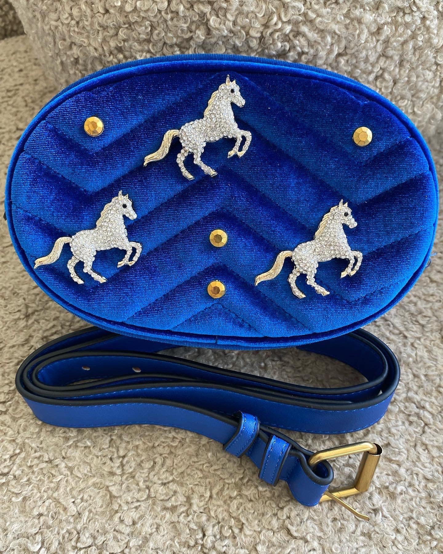 Crystal Horses Belt Bag