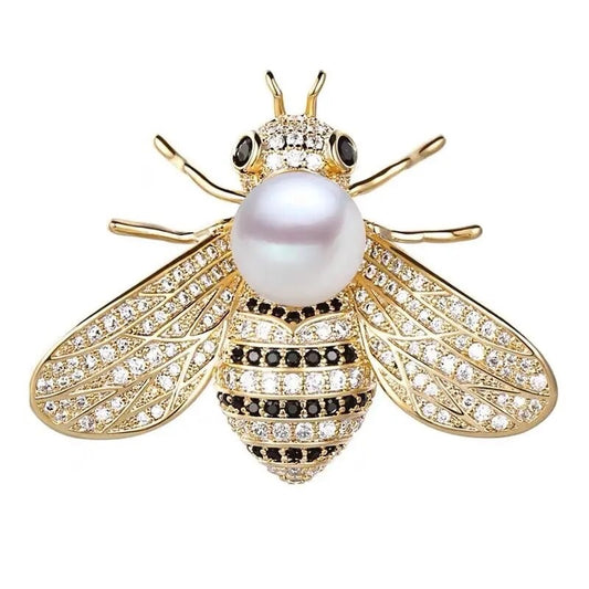 PEARL BEE BROOCH