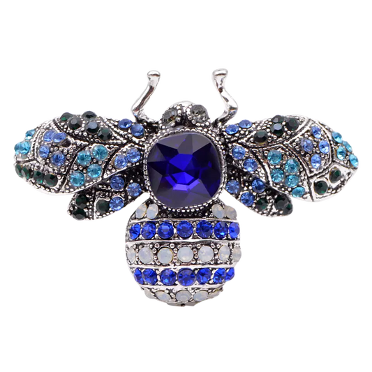 CRYSTAL ENCRUSTED BEE BROOCH (SMALL)