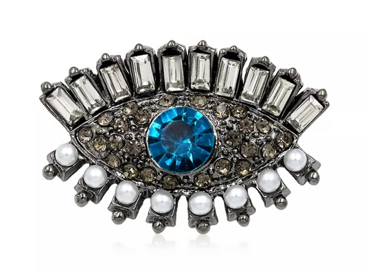 EVIL EYE PROTECTION BROOCH